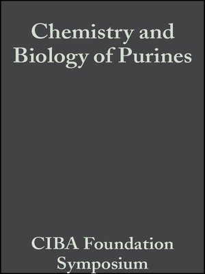 cover image of Chemistry and Biology of Purines
